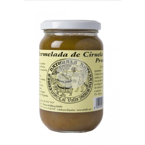 Mermelada de Ciruelas Sin Azúcar Cal Valls
