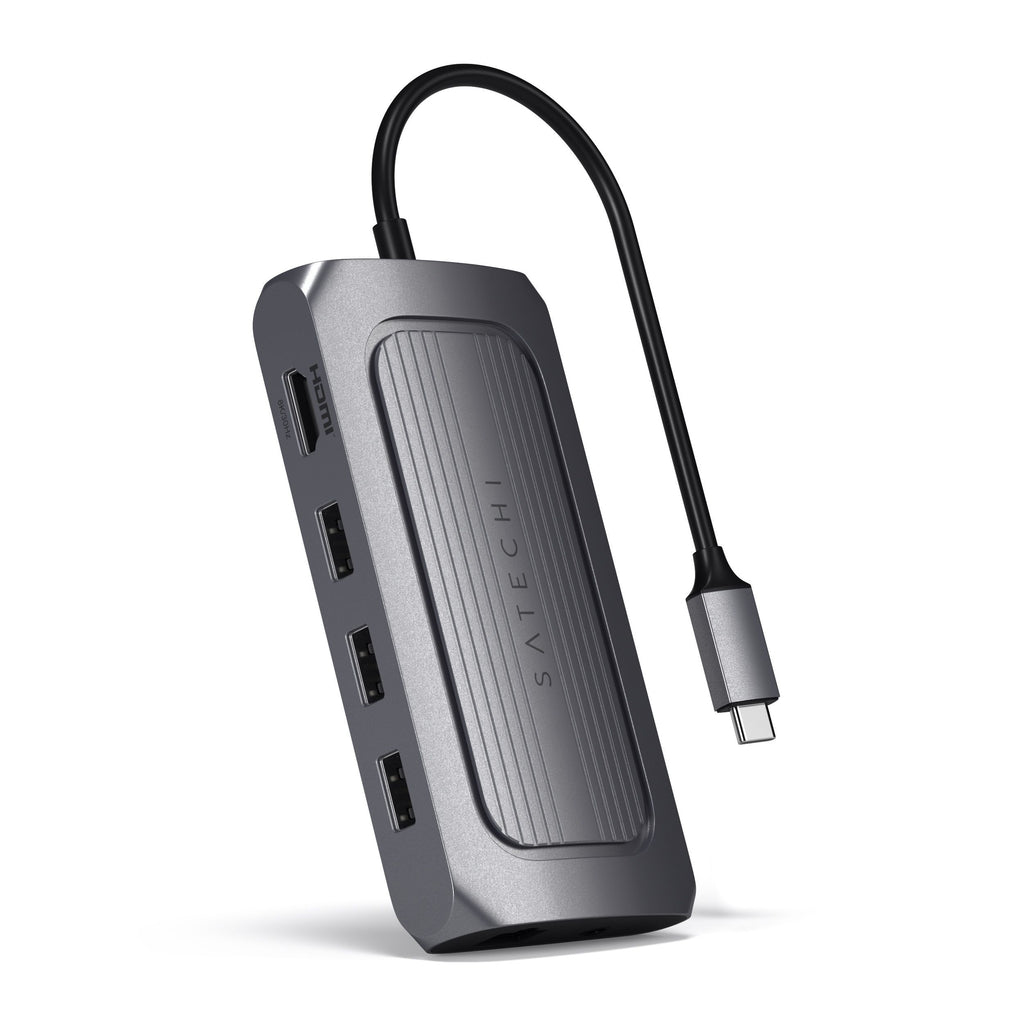 Satechi ST-U4MA3M base para portátil y replicador de puertos USB Tipo C Gris