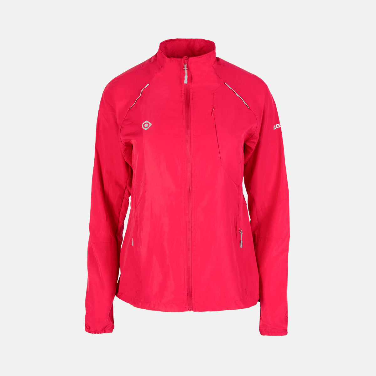 Izas - Chaqueta De Running para Mujer - Chaqueta Técnica con Cierre de Cremallera y Tecnología Dry Fit Que Expulsa el Sudor a la Superficie y Mantiene Seca la Piel - Isona II Rosa - Talla 2XL