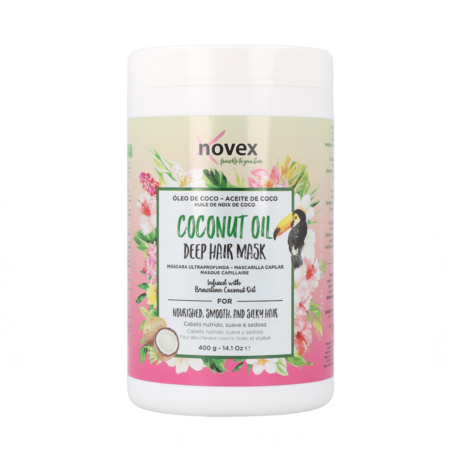 Novex - Novex coconut oil mascarilla capilar 400 ml, mascarilla reparadora. Belleza y cuidado de tu cabello y tu piel con Novex.