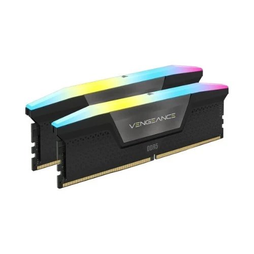 Corsair - Memoria RAM DDR5 Vengeance RGB 32 GB (2x16 GB) 5200 MT/s CL40 para PC gaming y edición de video, compatible con placas Intel 600/700/800