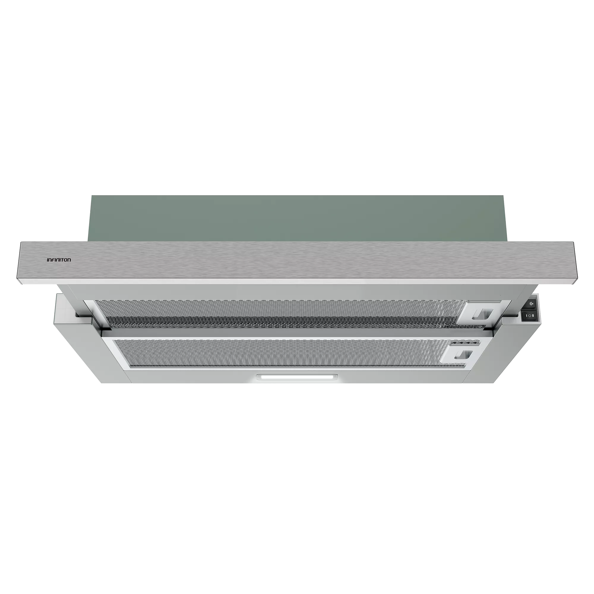 Infiniton CMPE-64ABL campana De pared Gris B 400 m3/h