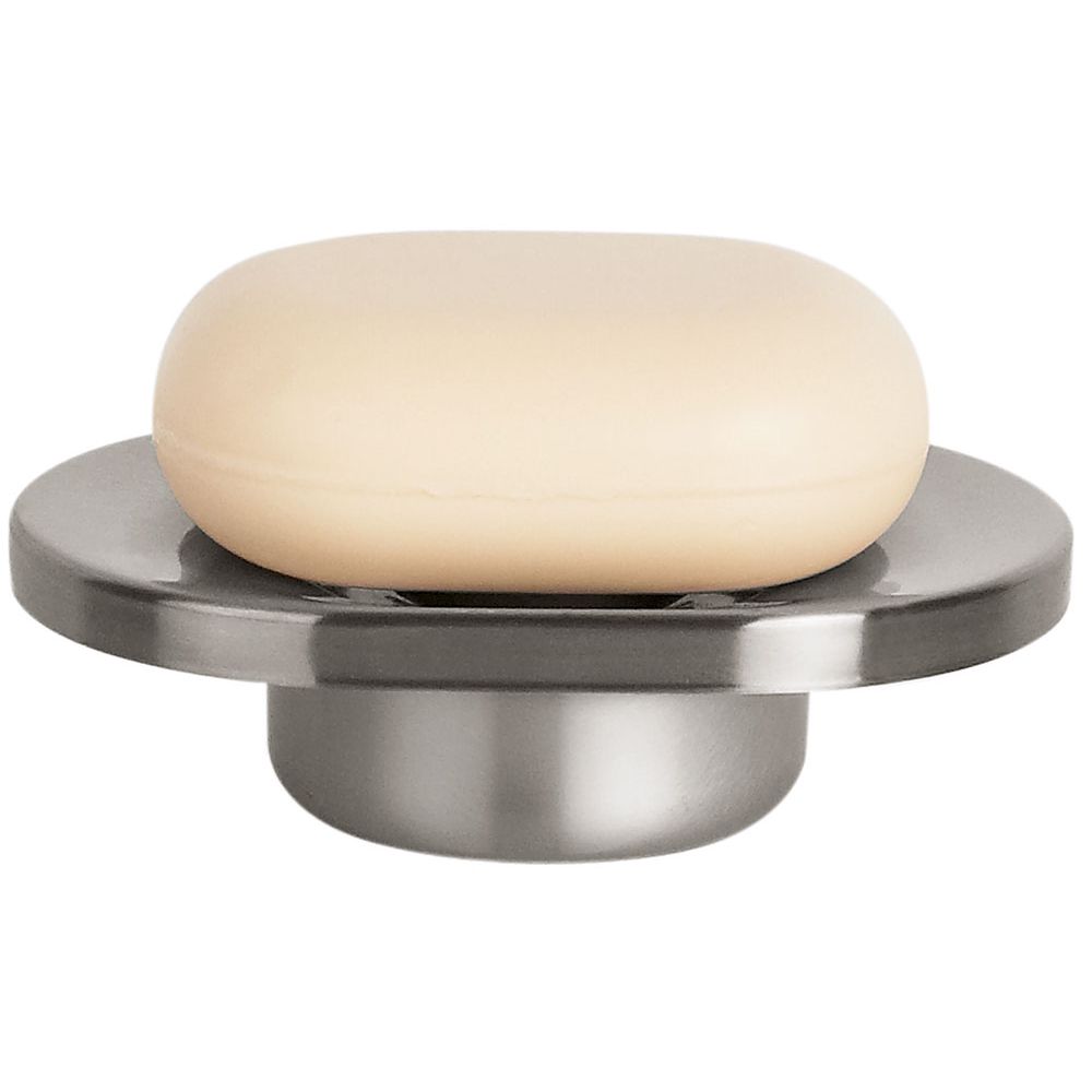 SPIRELLA colección Nyo, Bandeja para pastilla de jabón 3,1 x 11,5 x 8,0 cm, Acero inoxidable, Gris