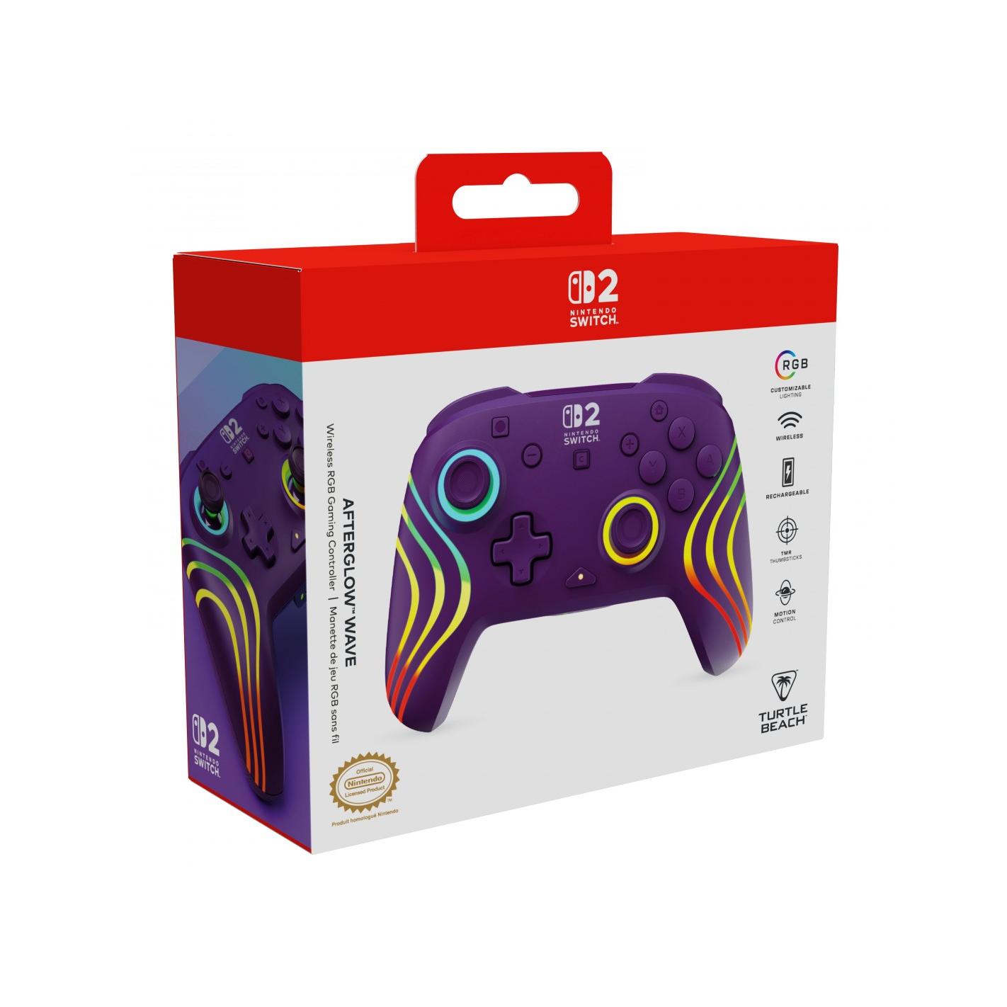 Afterglow Wave Wireless Controller Purple - Mando SWITCH 2