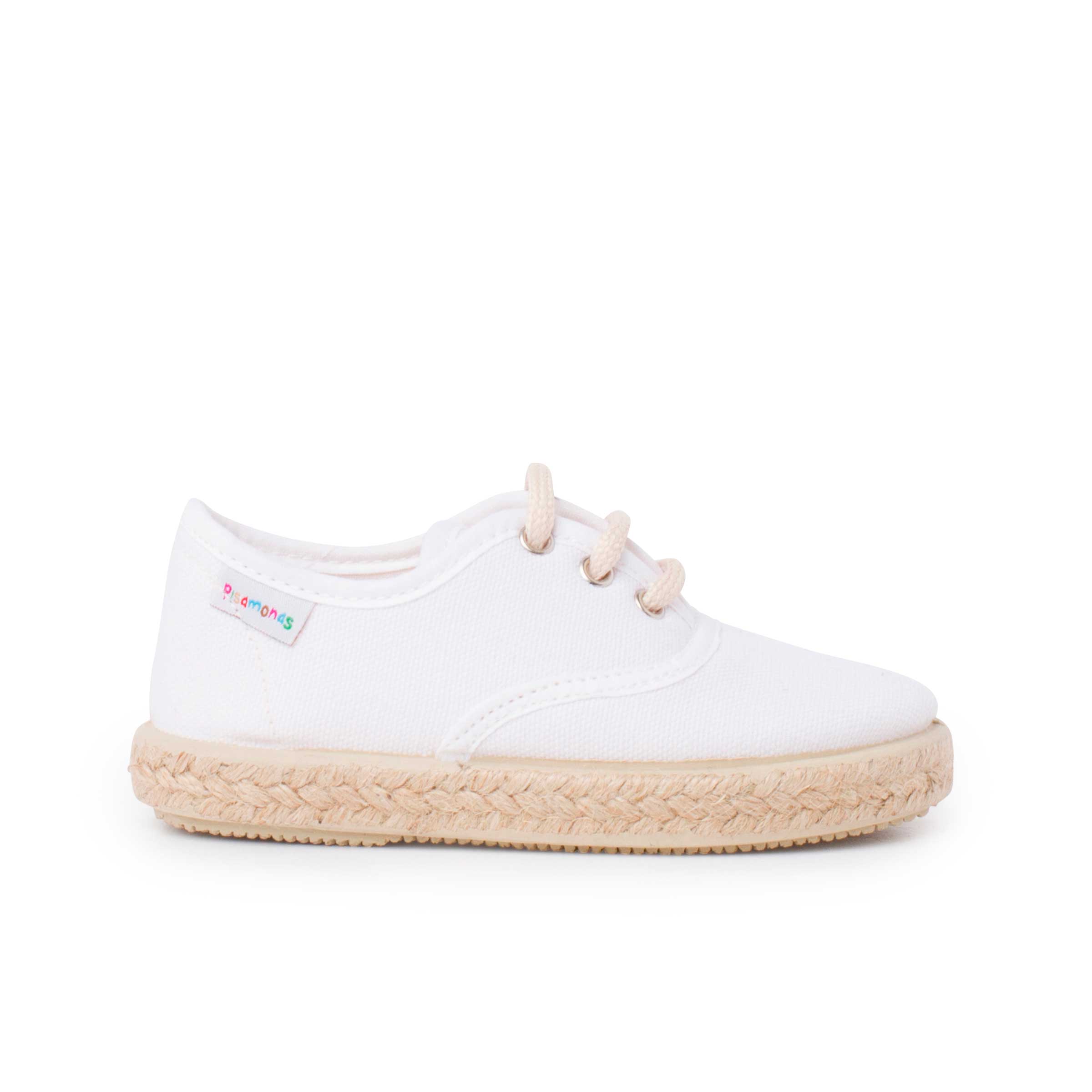 Pisamonas zapatillas lona cordones suela alpargata