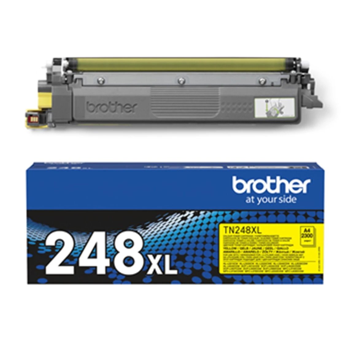 Brother - Tóner TN248YXL amarillo para impresoras láser Brother, capacidad hasta 3000 páginas, alta calidad y durabilidad para oficina y hogar