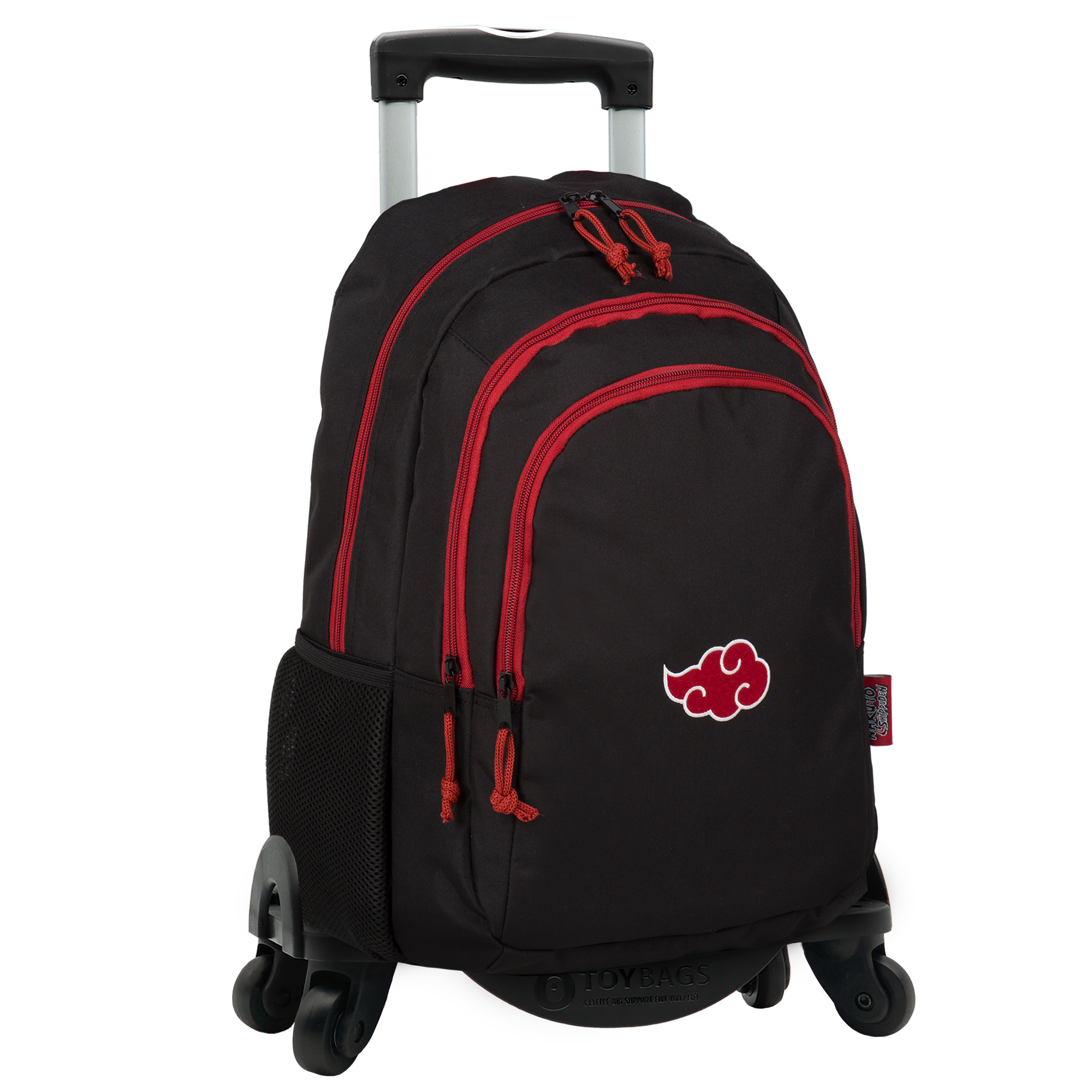 Mochila Escolar Naruto Cloud + Carro Toybags con 4 Ruedas Giratorias