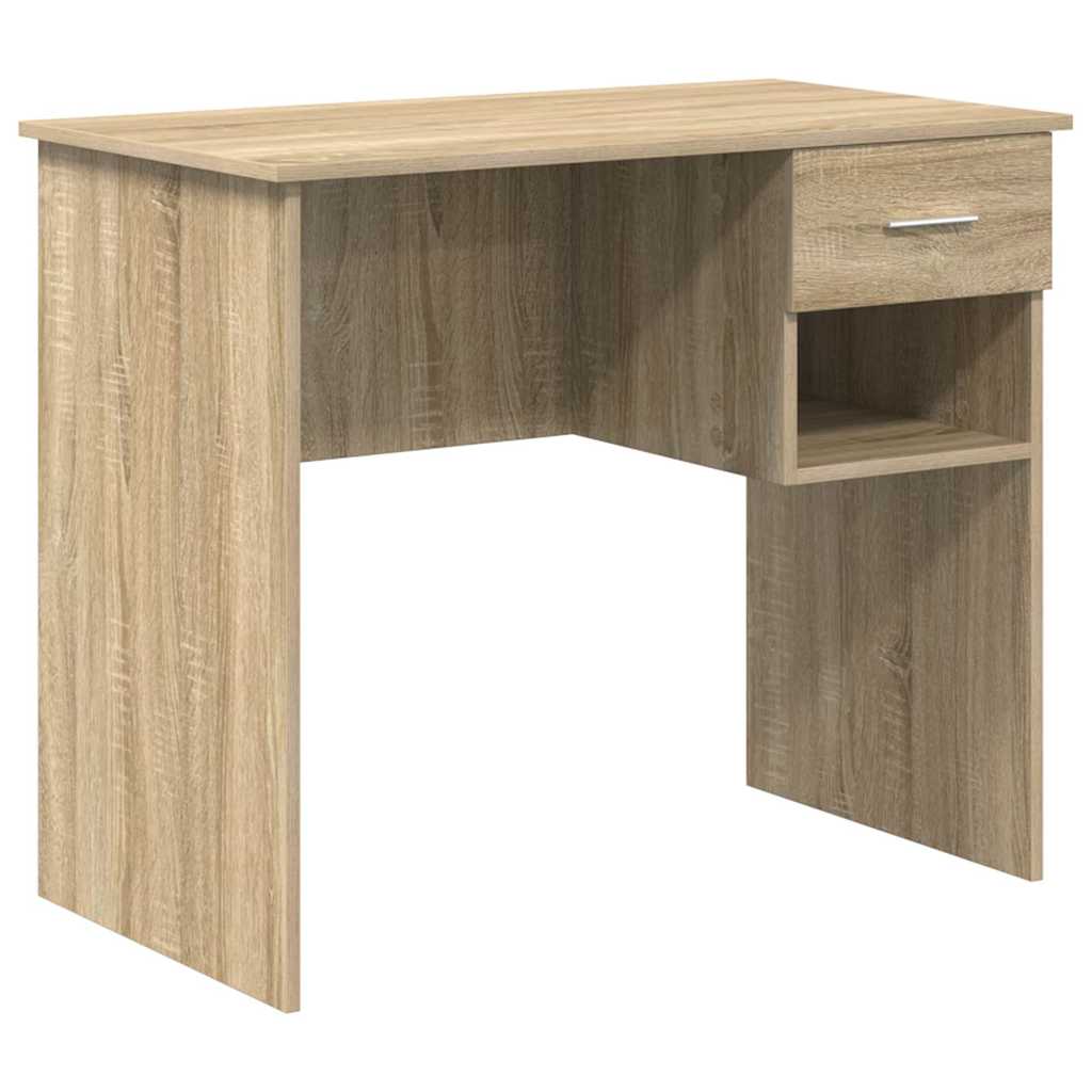vidaXL Escritorio Roble Sonoma 90 x 49 x 75 cm Madera de ingeniería