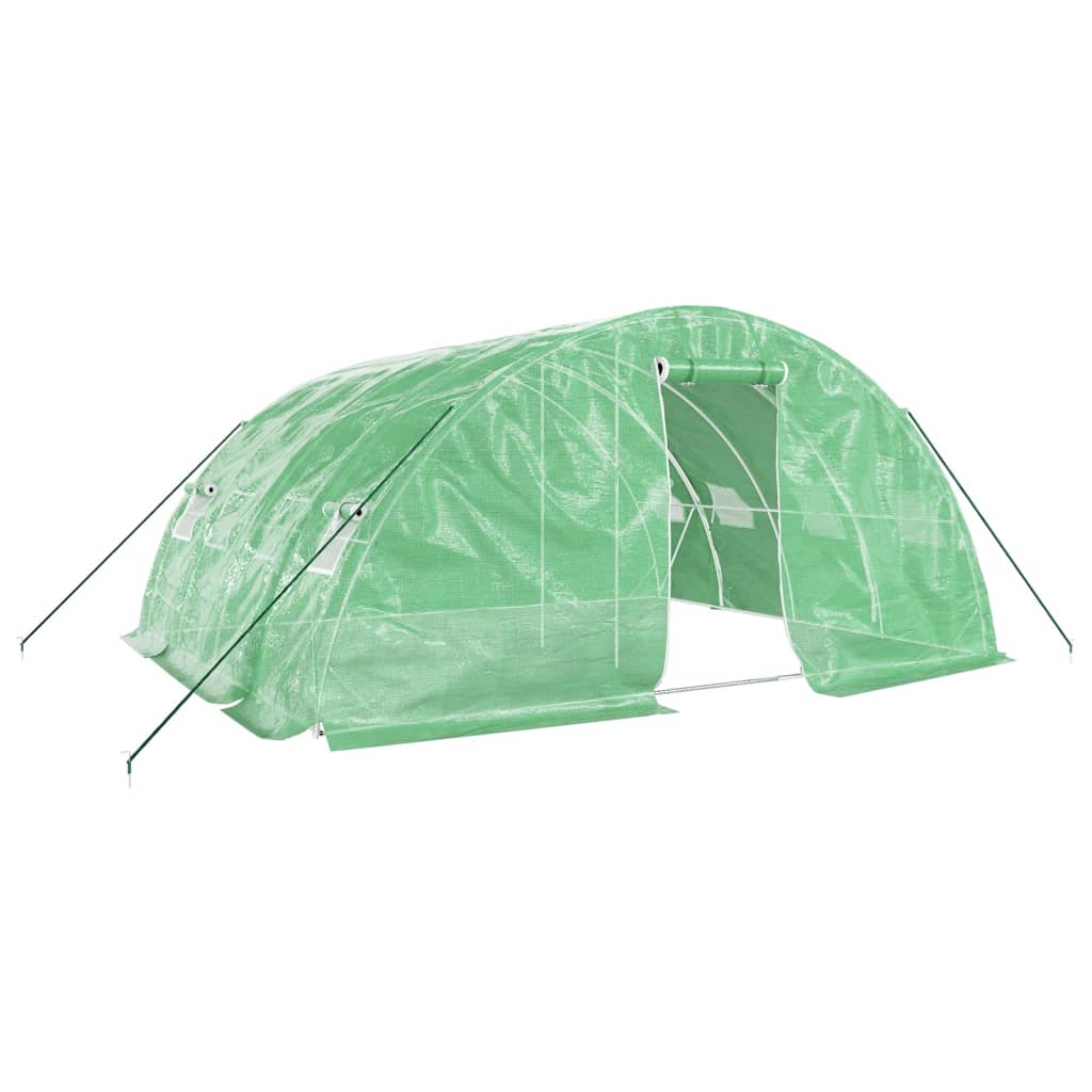 vidaXL Invernadero con estructura de acero verde Multitalles