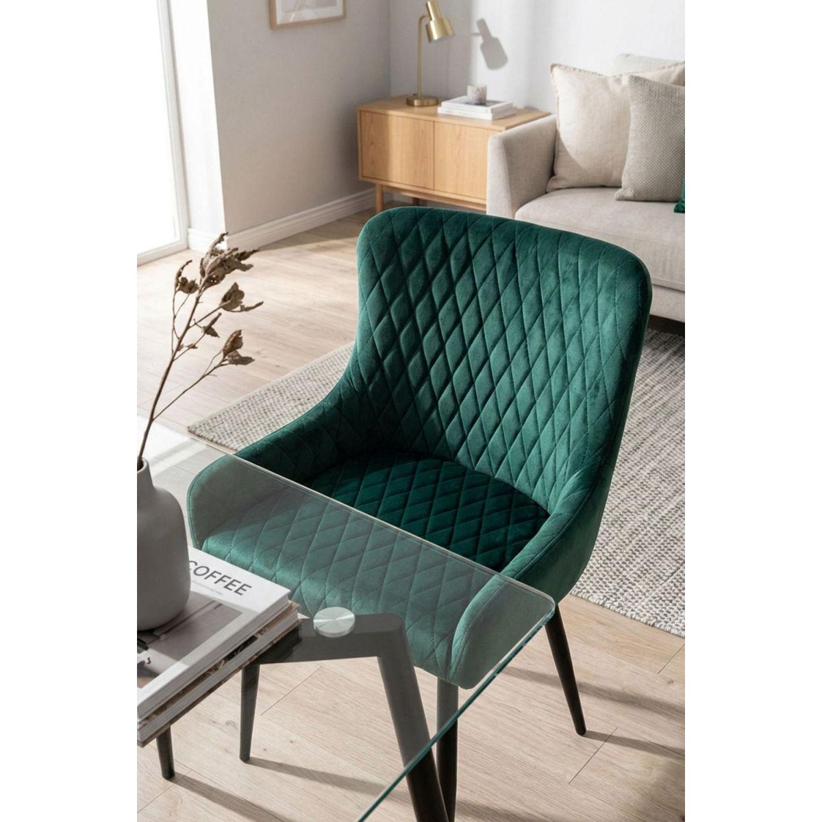 Regalos Miguel - Sillas Comedor - Silla Sanda Terciopelo - Verde