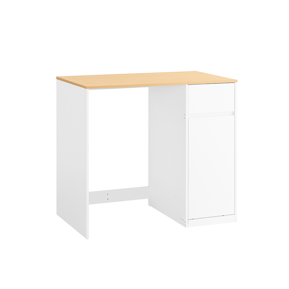 SoBuy Mueble Baño Bajo 100cm Blanco Melamina Chipboard PB