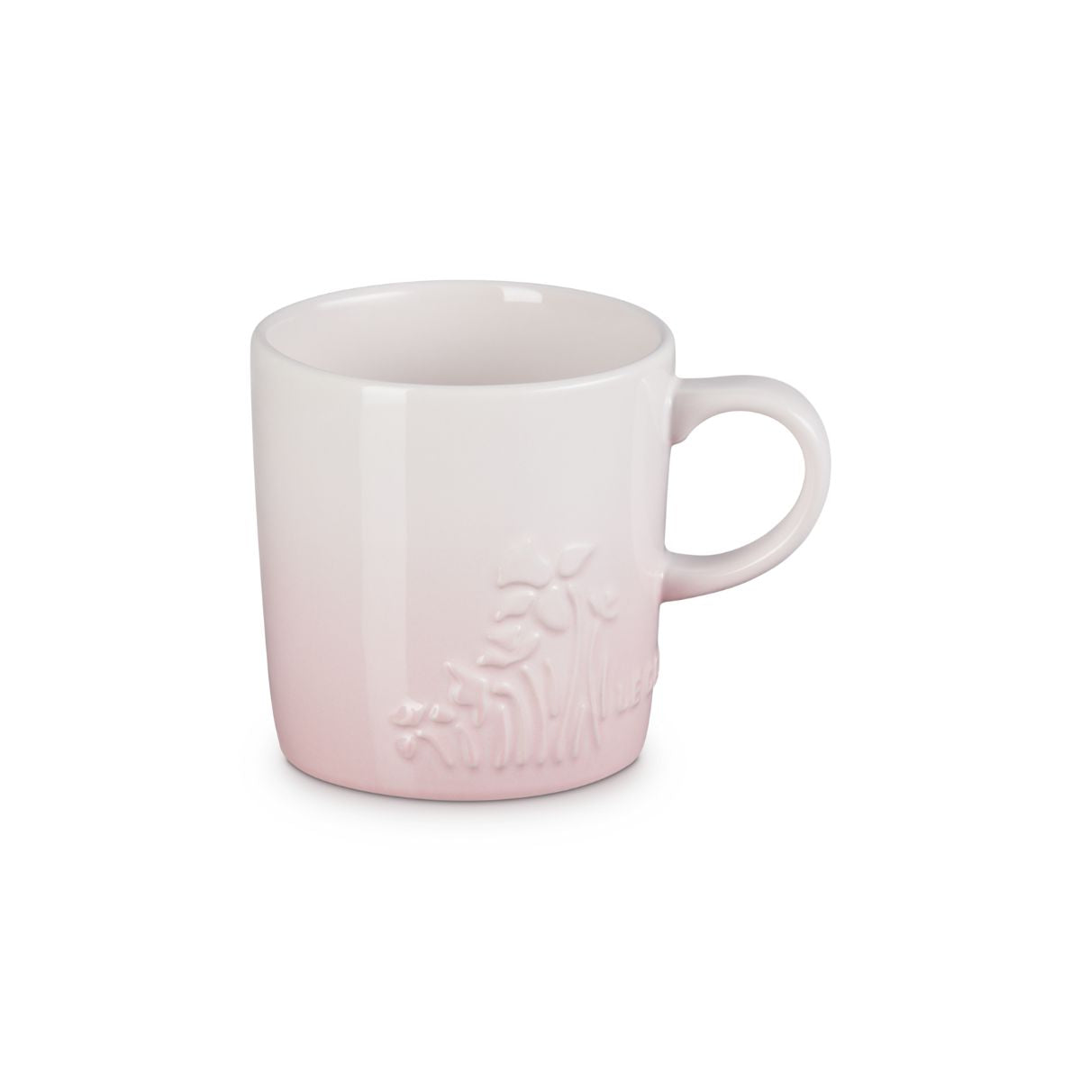 Taza de Cerámica Le Creuset 350 ml de la Colección Jardín con Diseño Floral en Relieve, Ideal para Café, Té o Infusiones
