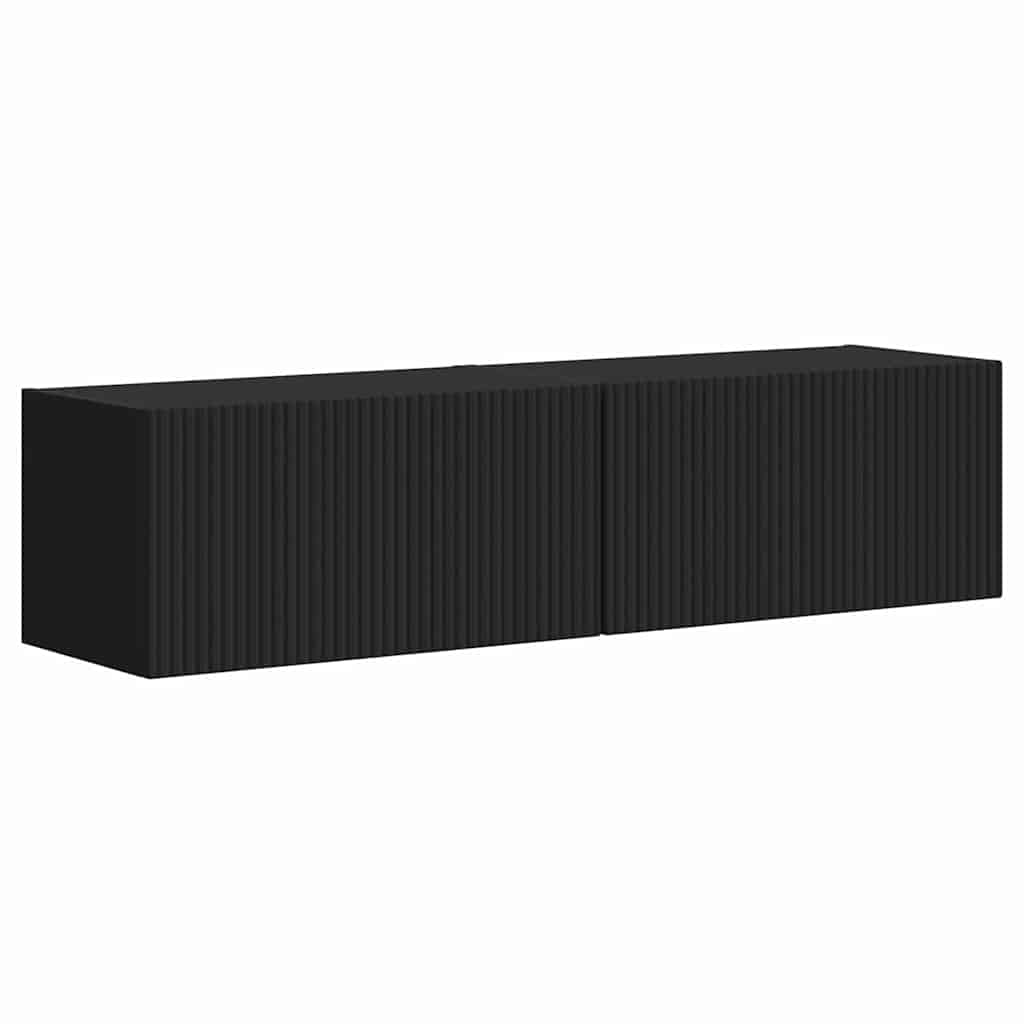 vidaXL Mueble de TV Montado en la Pared 2 uds. Madera de ingeniería Multicolor