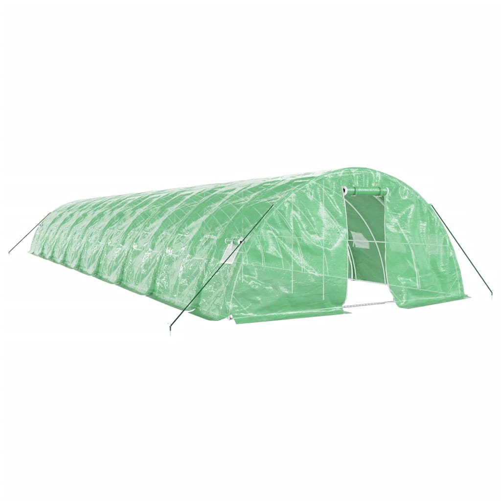 vidaXL Invernadero con estructura de acero verde Multitalles