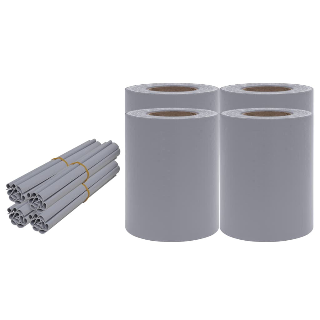 Vidaxl Paneles de Privacidad 4 Uds PVC 35x0,19 M Color Estampado de Hojas