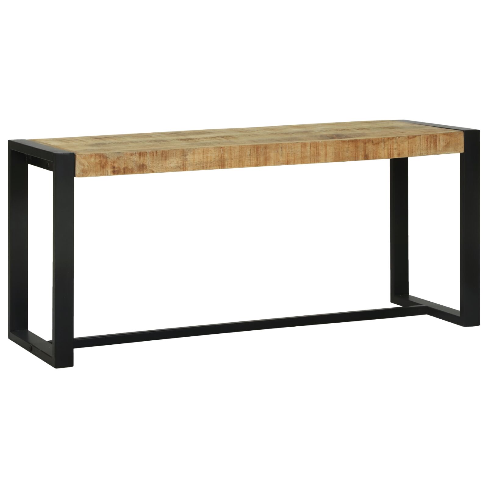 Banco vidaXL Marrón Madera de Mango 100 x 35 x 45 cm Duradero