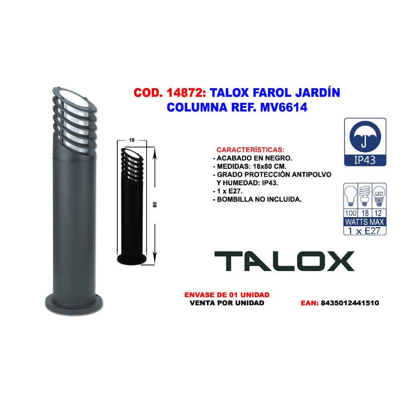 Talox farol jardin columna ref. mv6614