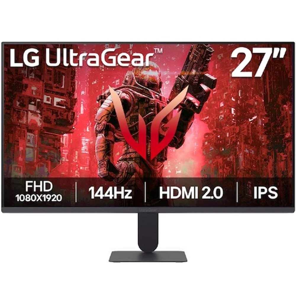 Monitor Gaming IPS LG 27" Full HD 27G411A-B | 144 Hz, 5 ms, 16 :9, Gaming, Cuidado Ocular, HDMI y DisplayPort, VESA 100, G-Sync/FreeSync