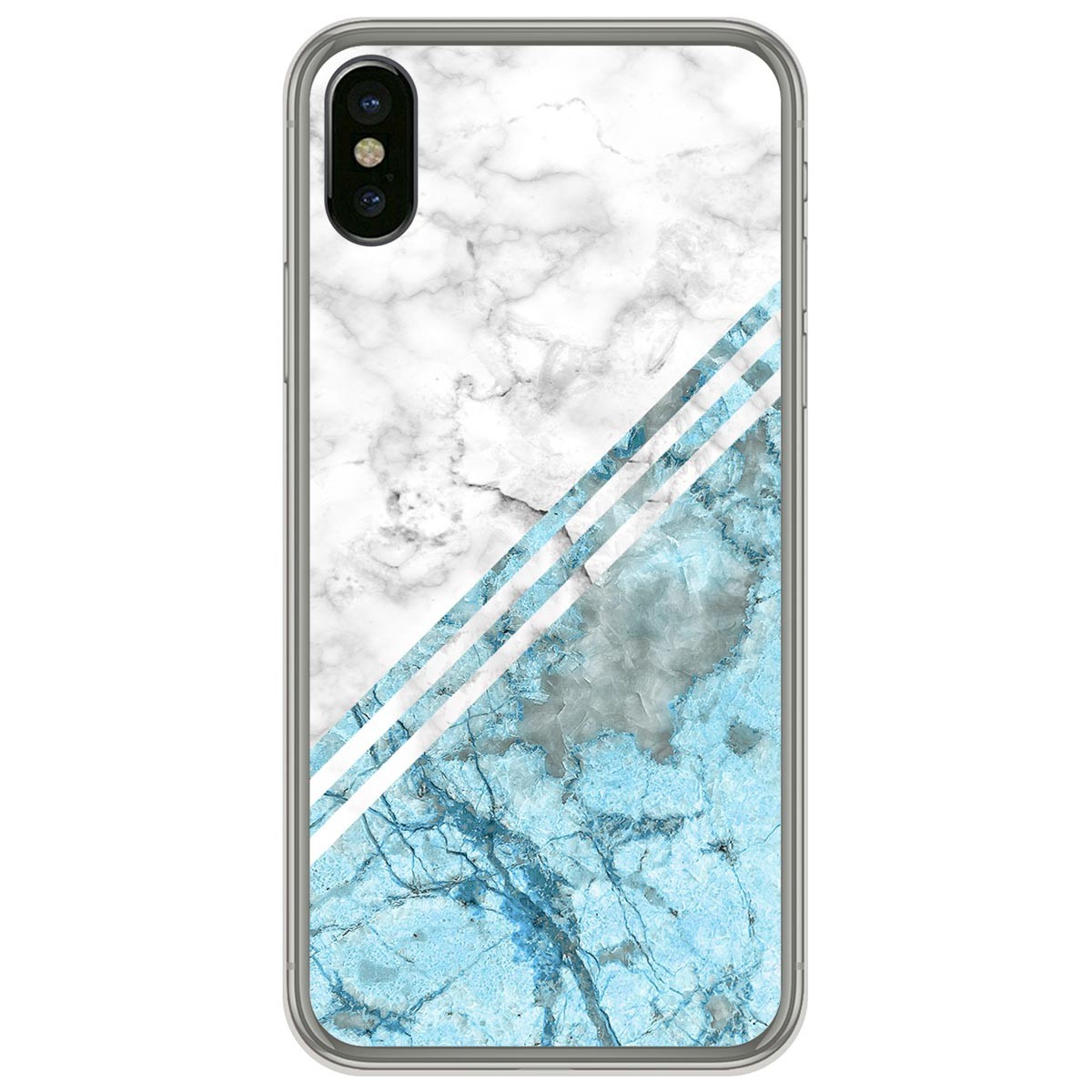 Tumundosmartphone Funda Gel Tpu para Iphone X / Xs diseño Mármol 02 Dibujos