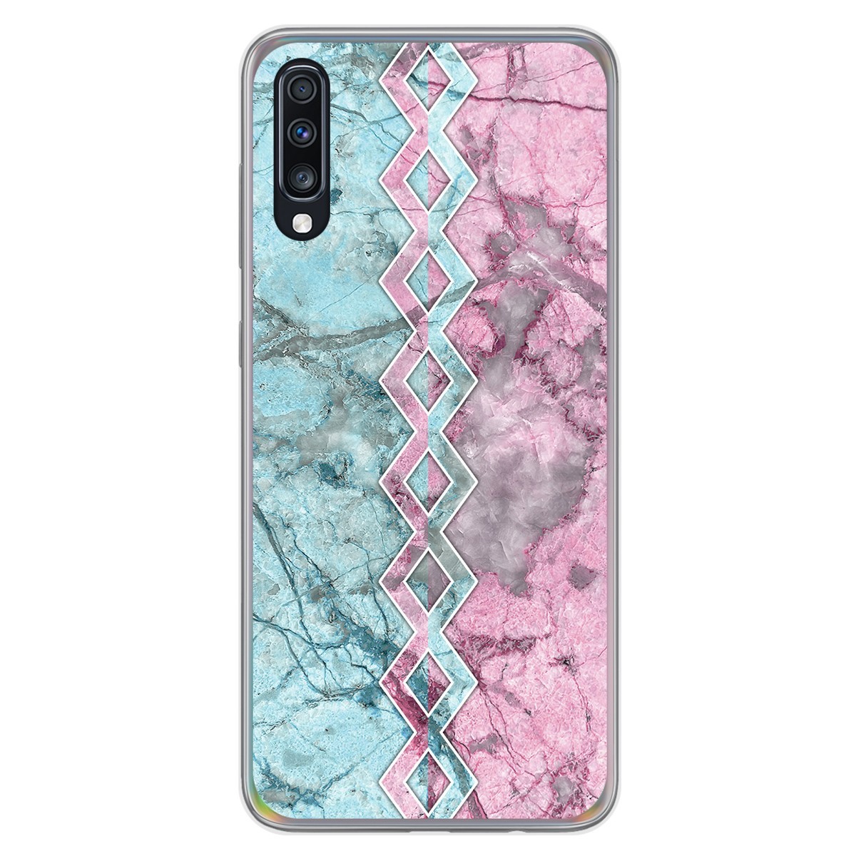 Tumundosmartphone Funda Gel Tpu para Samsung Galaxy A70 diseño Mármol 08 Dibujos