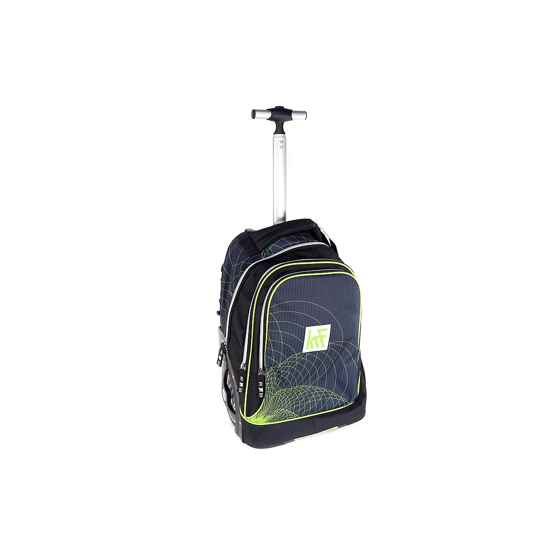 KRF The New Urban Concept Maleta Trolley para Patinaje con 3 Compartimentos y Ruedas de 6 Pulgadas
