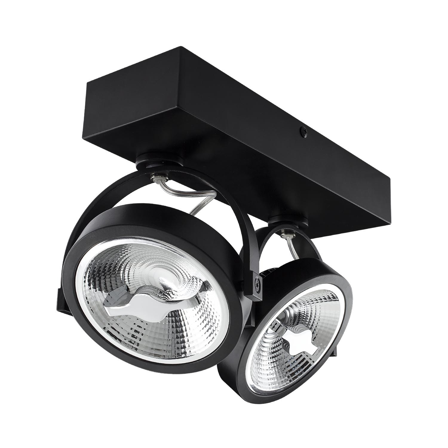 Ledkia Foco LED 30W Superficie Direccionable AR111 Regulable Negro