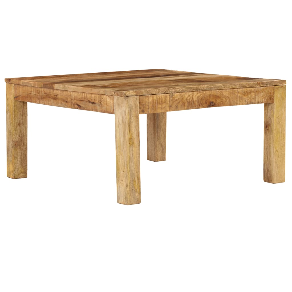 Mesa de Centro Vidaxl de Madera Maciza de Mango 60 X 60 X 35 Cm