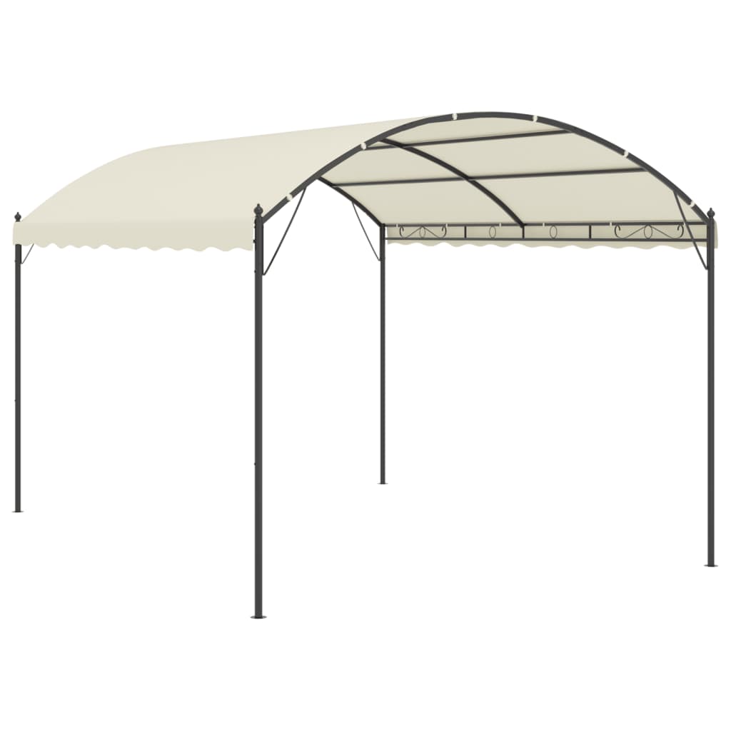 vidaXL Cenador de Tela Sombrilla Carpa Parasol al Aire Libre Color Taupé,  Crema,  Antracita y mas