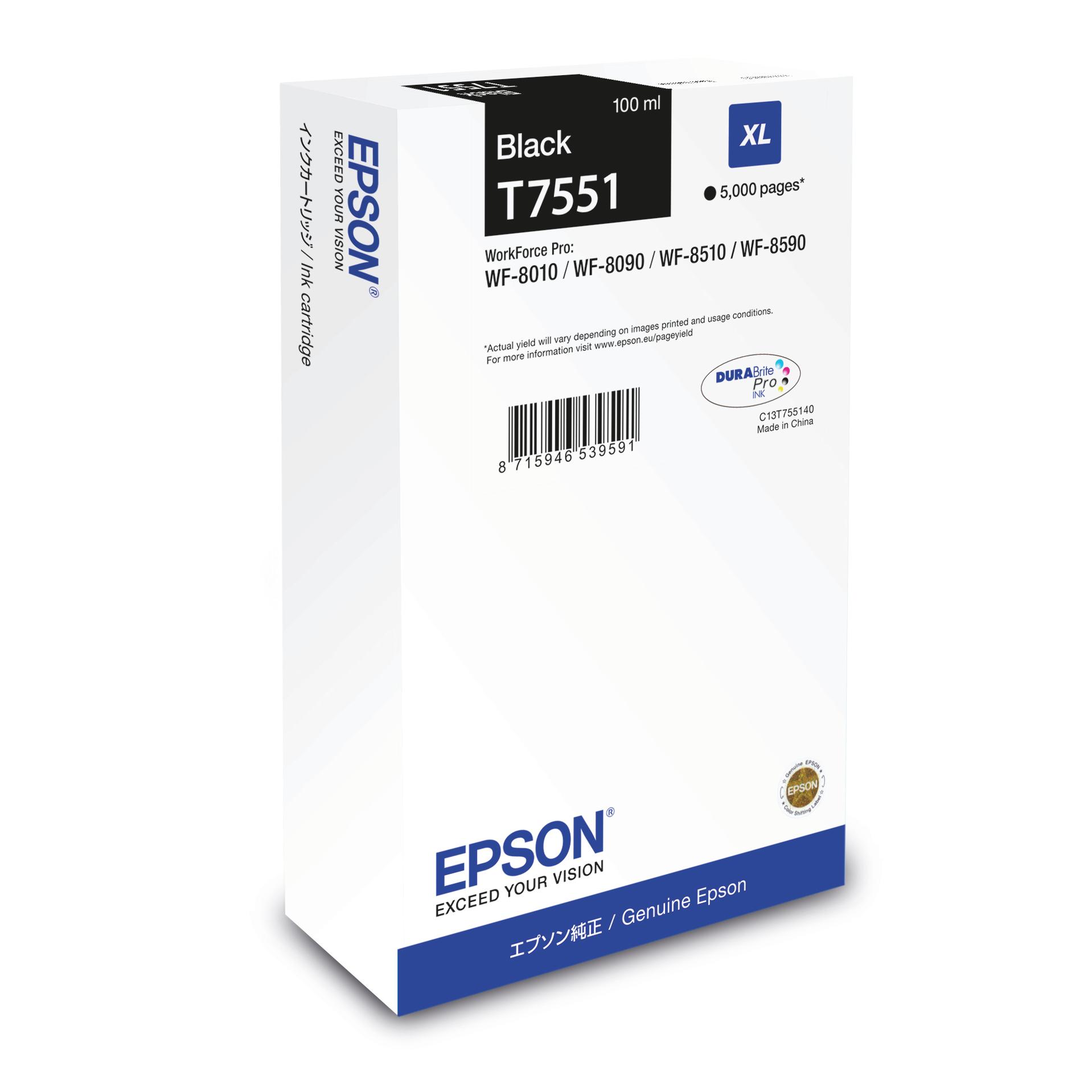 Epson C13T755140 Negro C13T755140