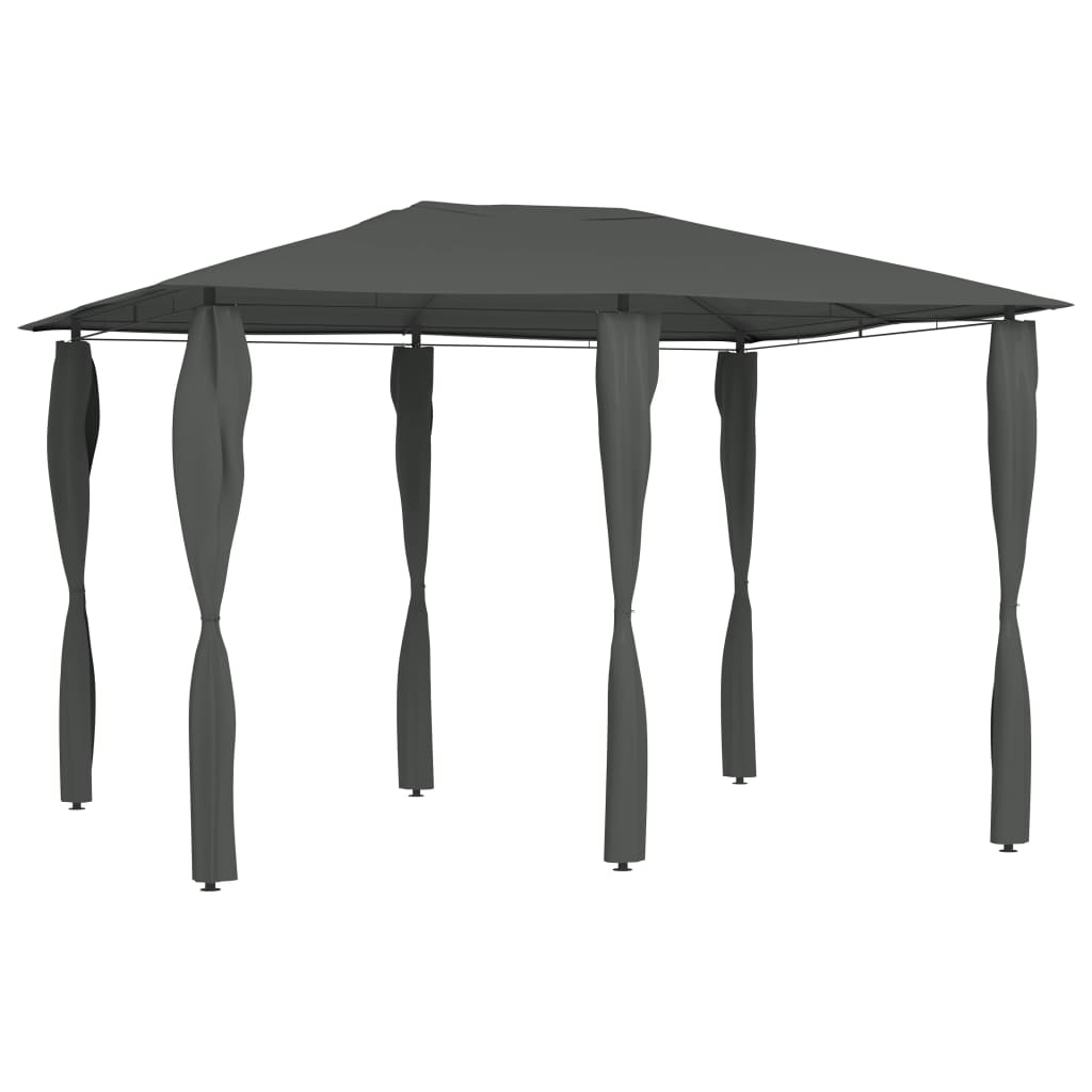 vidaXL Cenador con Funda de Postes 3x4x2,6 m 160 g/m² Pérgola Color Antracita,  Crema,  Taupé y mas