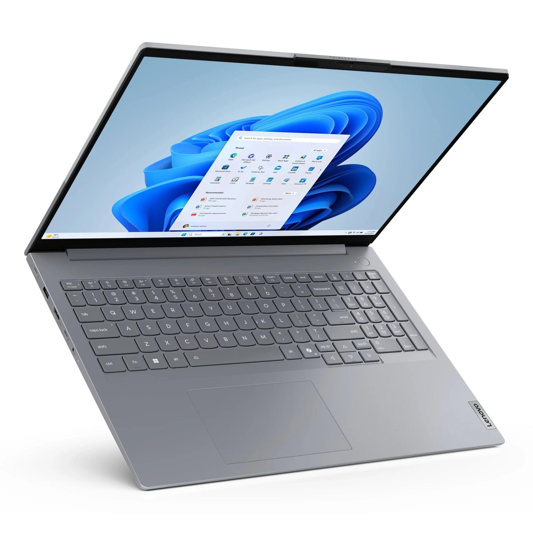 Pc portátil 7-255 Intel Core Ultra H 16" Windows 11 Pro Lenovo 21SK0089SP Ram 32 GB Disco 512 GB  | SSD, Uso profesional, Sólidas capacidades IA, Gris