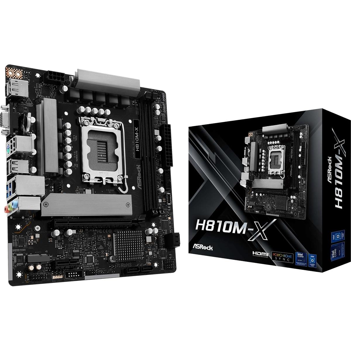 MB ASRock Intel 1851 H810M-X
