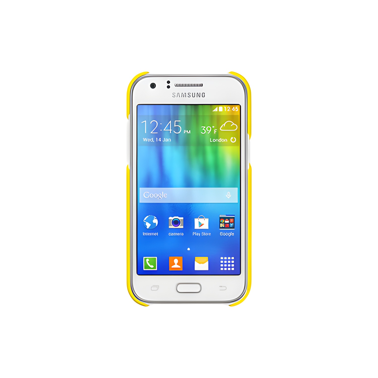 Funda Blanda Samsung EF-PJ100B Amarilla para Galaxy J1