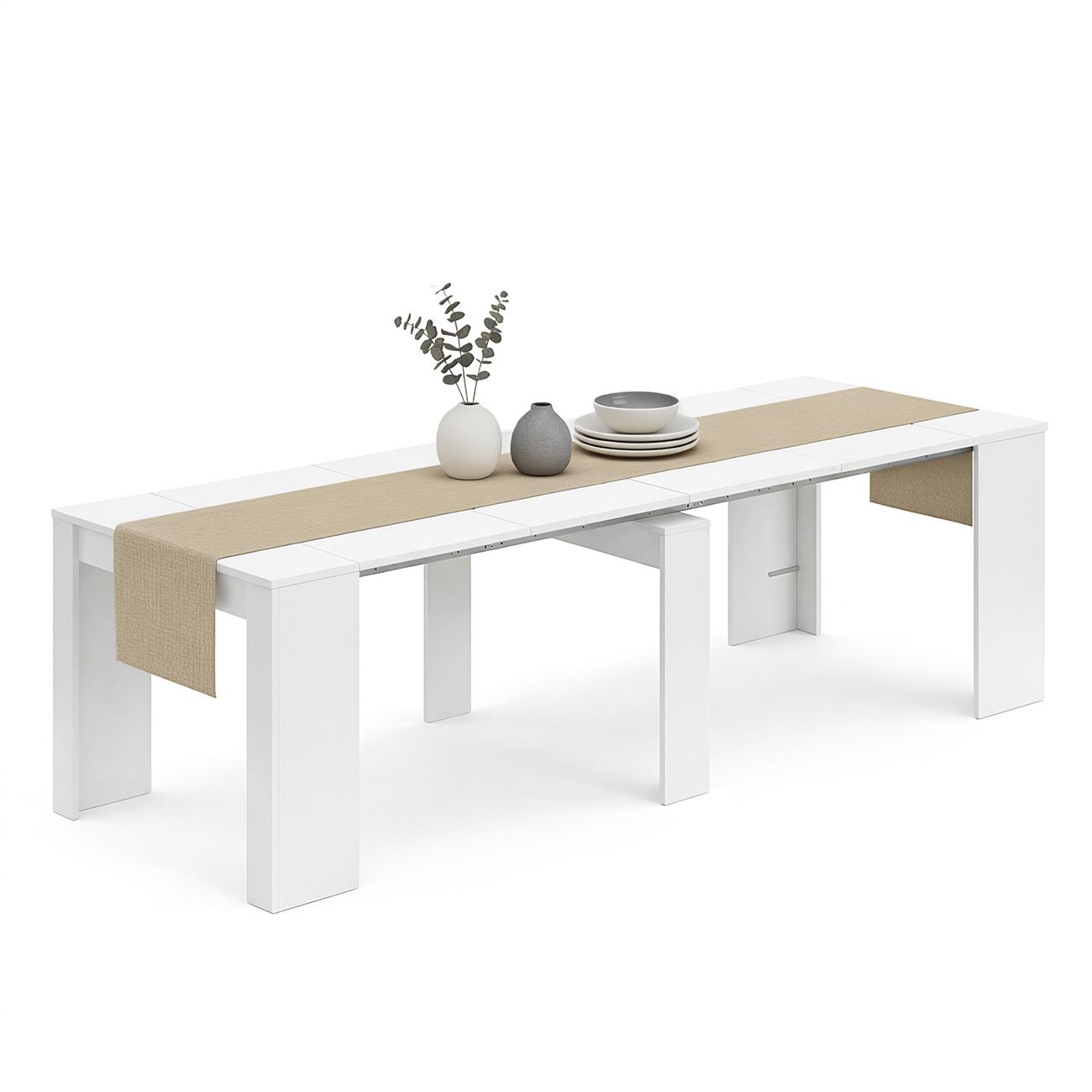 duehome - Mesa consola extensible 50-235x90 cm Denis