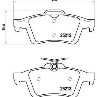Juego de pastillas de freno P 24 148 BREMBO