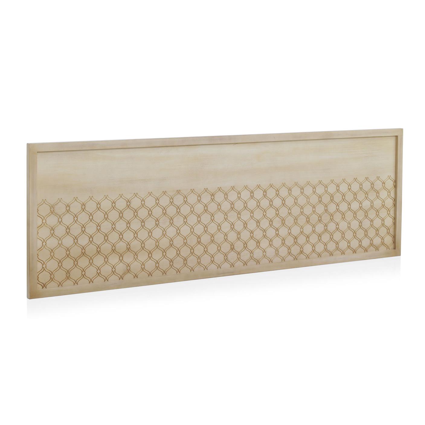 Cabecero Chapado Roble Acabado Marfil 185X60 El mejor complemento para tu hogar. Fijalo