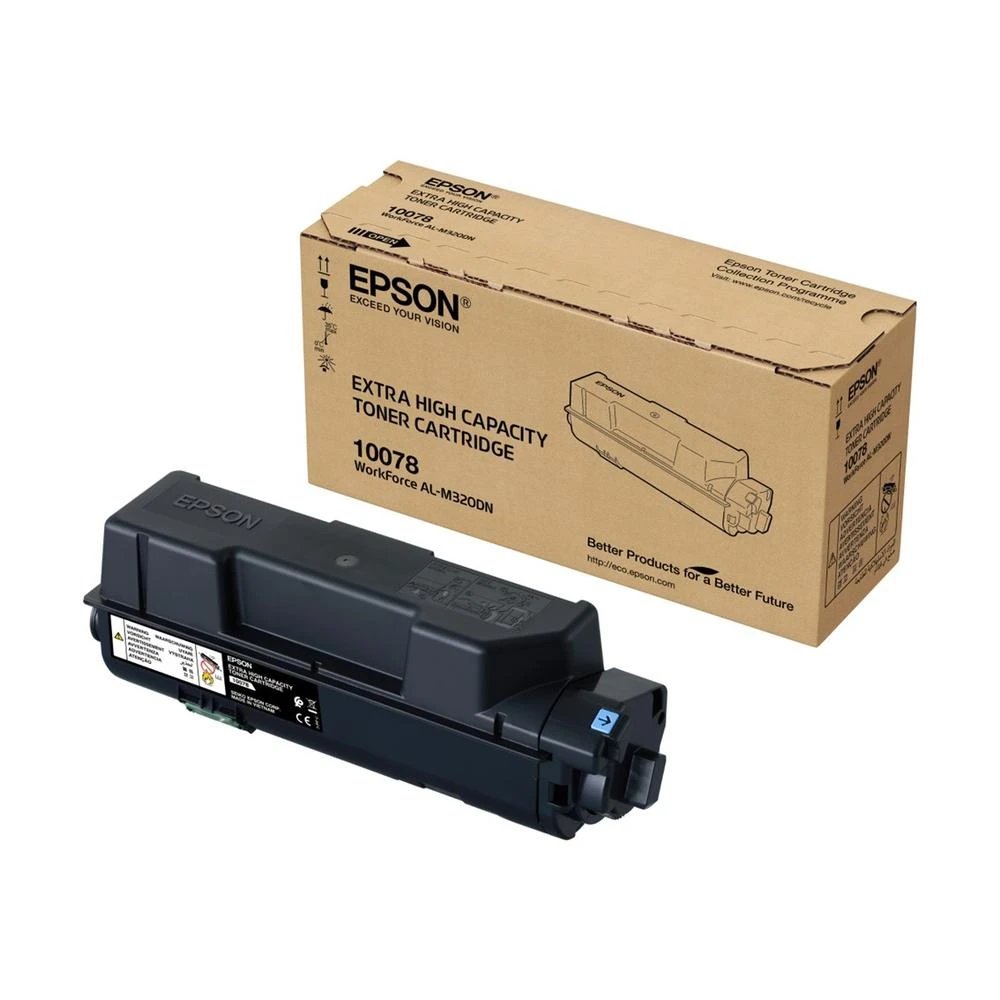 Epson - Tóner original C13S110078 para impresora WorkForce AL-M320DN, alta capacidad (Extra High Yield), negro, garantiza textos nítidos y contraste constante
