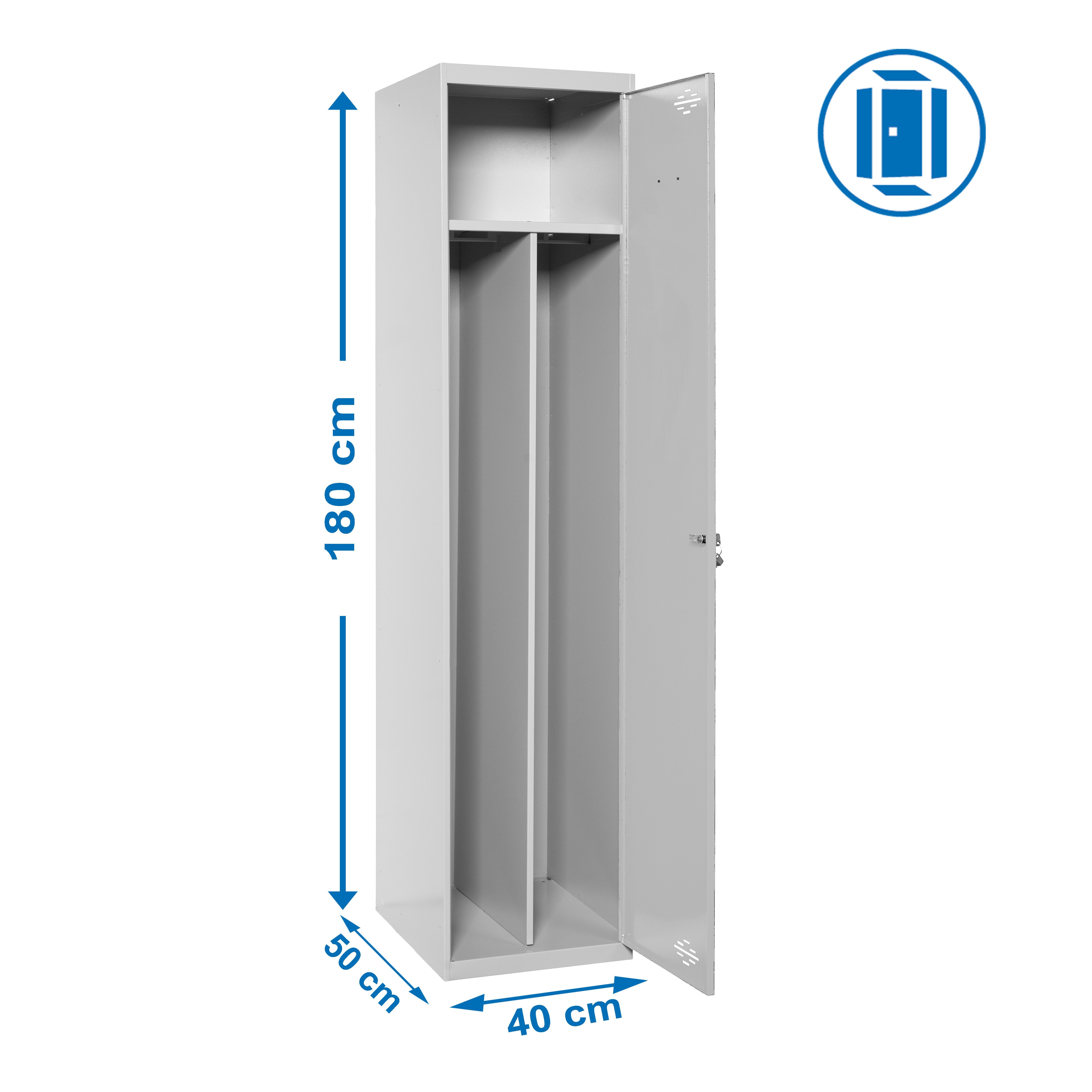 Estantería SIMONRACK Simonlocker prof.dism.single-div 1/1 400 ini gris