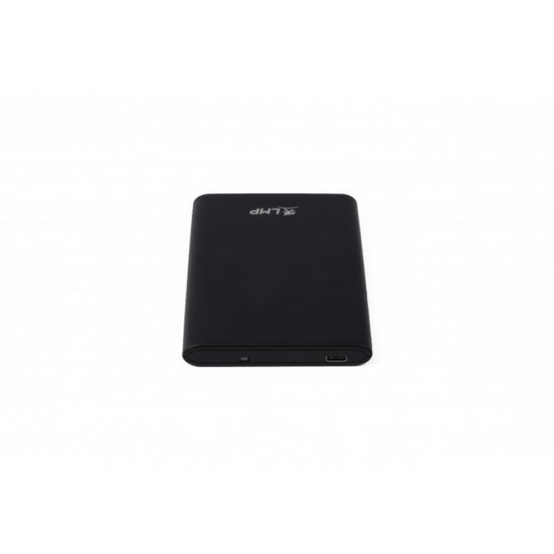 Carcasa USB-C DataMobile, SATA HDD / SSD, (1) USB-C, 520 MB / s, negro