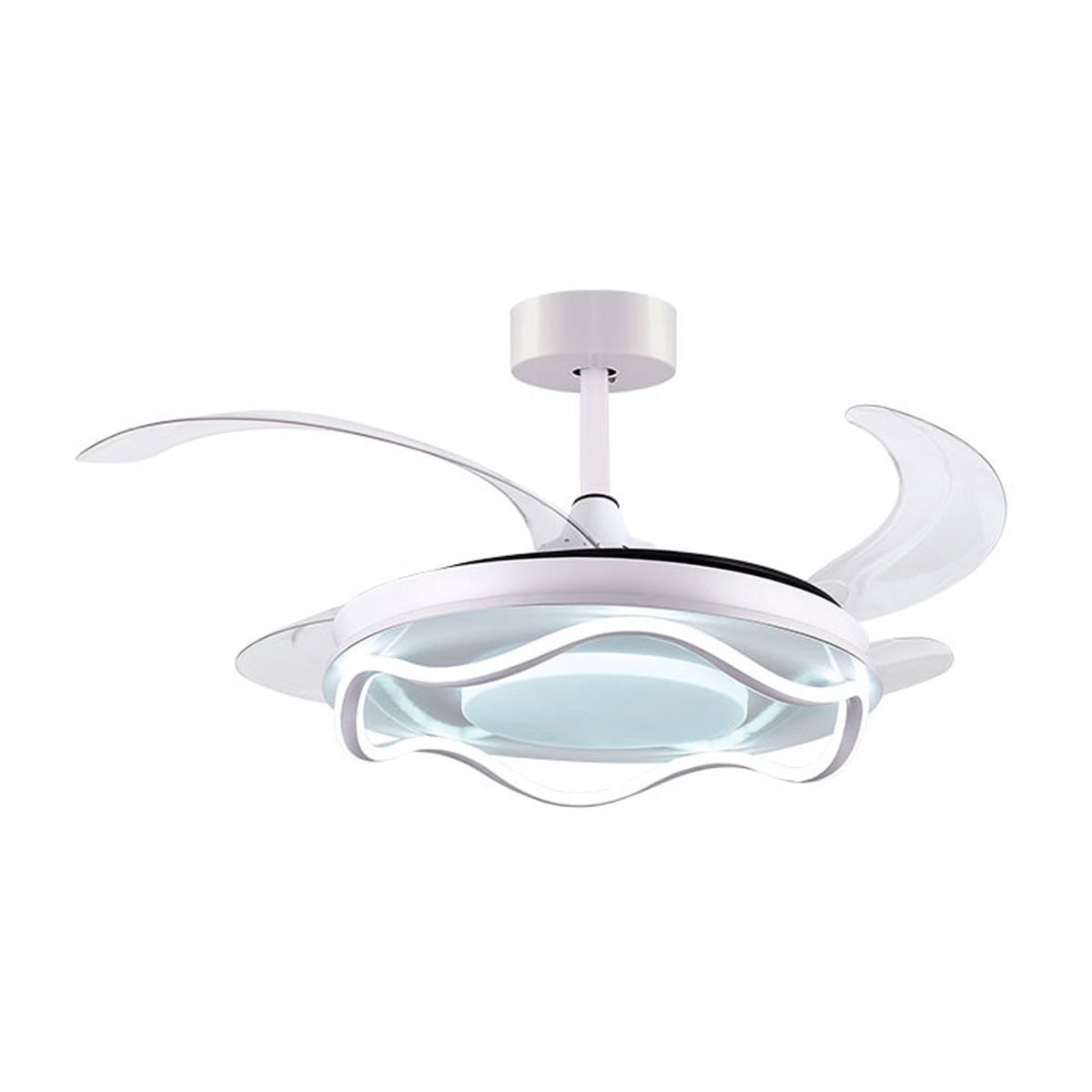 Ventilador de techo Antea Bel Air 80W 4 aspas retráctiles blanco Ø108 cm
