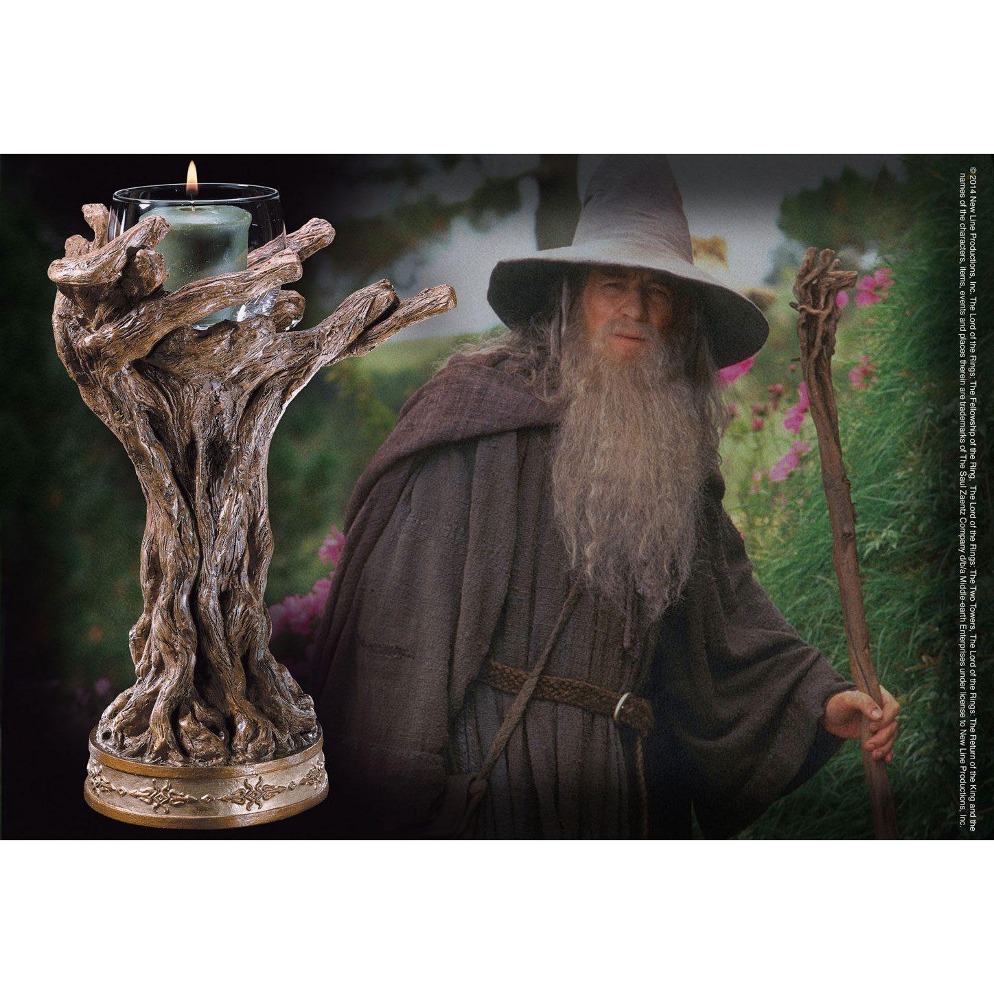 Noble Collection Candelero Gandalf el Gris 23 Cm - Señor de los Anillos