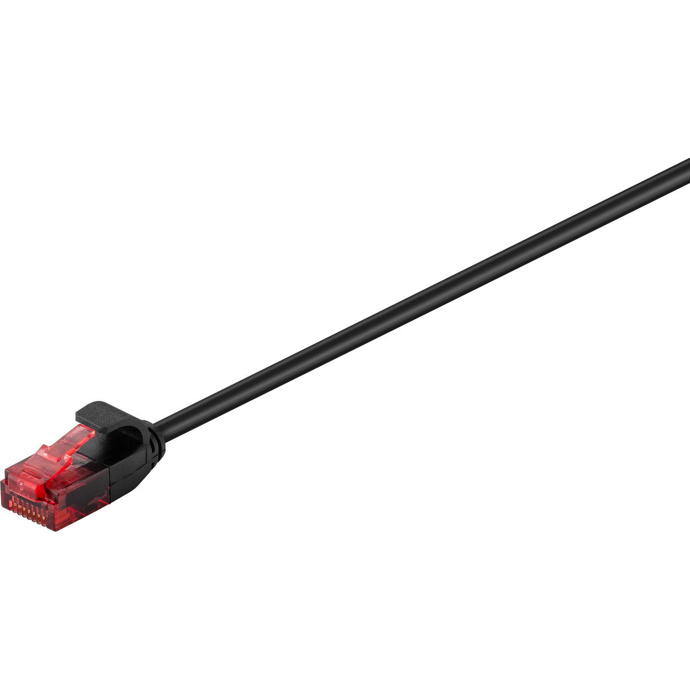 Microconnect Cable de Red U/UTP CAT6 0.15M Negro Ultra Delgado