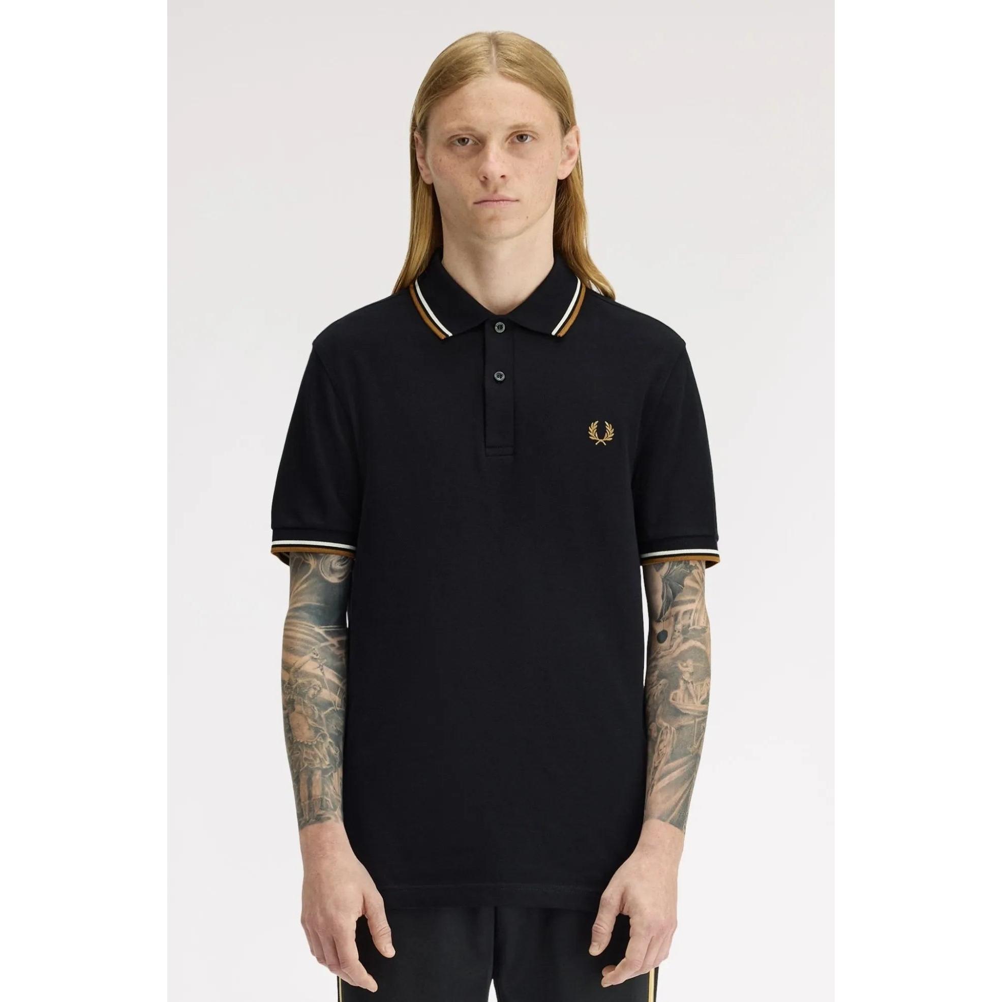 Fred Perry Polo M3600 Hombre Negro P69