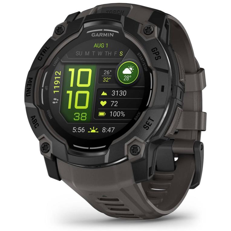 Garmin Instinct 3 AMOLED 3.3 cm (1.3") 50 mm Digital 416 x 416 Pixeles Pantalla táctil Negro GPS (satélite)