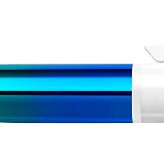 Bic 4 colours gradient boligrafo de bola retractil - punta media de 1.0mm - tinta con base de aceite - cuerpo blanco/degradado tricolor - 4 colores (12 uds)