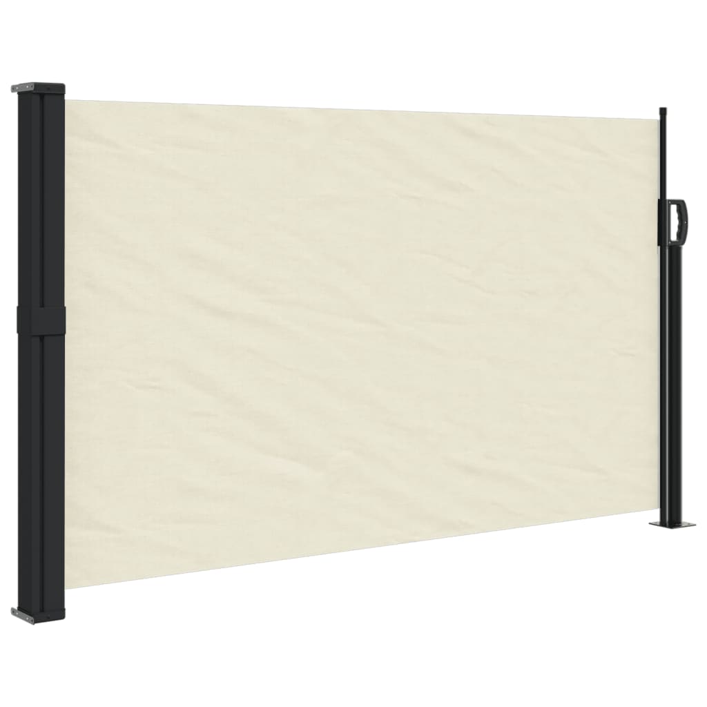 vidaXL Toldo lateral retráctil 120x600 cm Color Negro, Crema, Azul