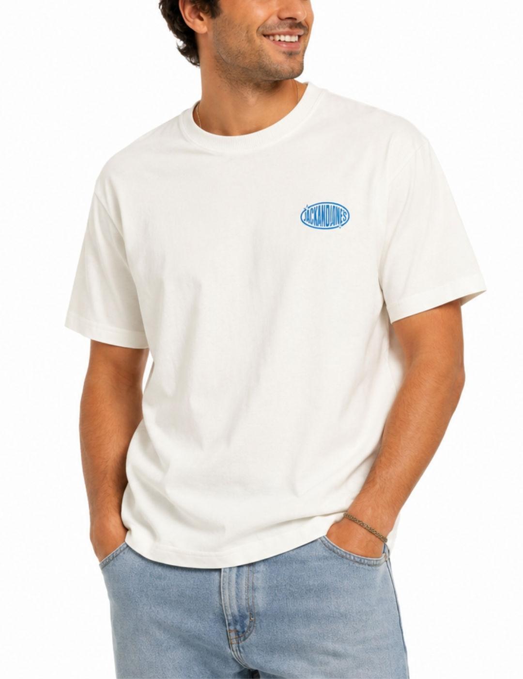 Camiseta Jack&Jones Legacy blanco manga corta para hombre