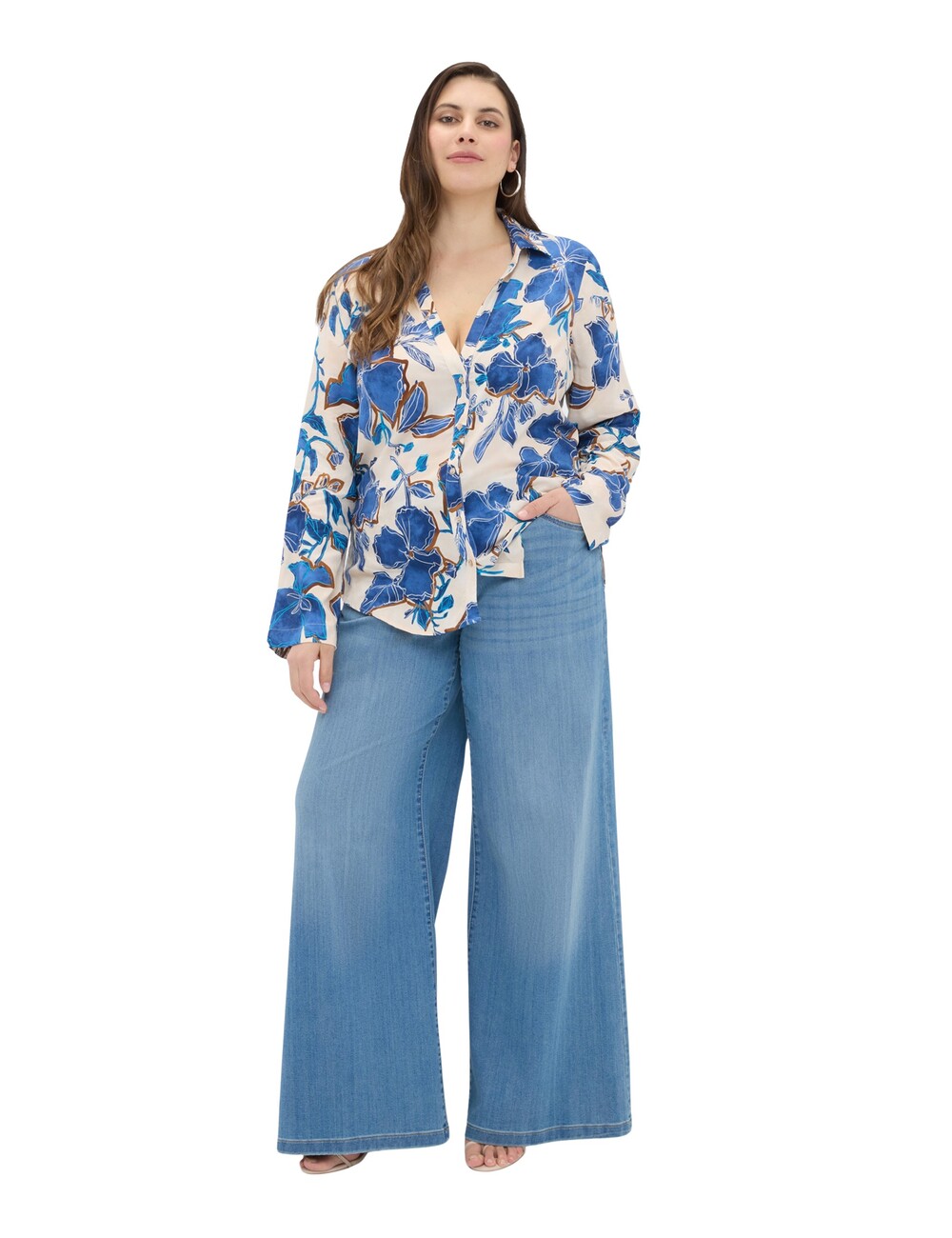 Fiorella Rubino - Camisa con estampado floral de viscosa