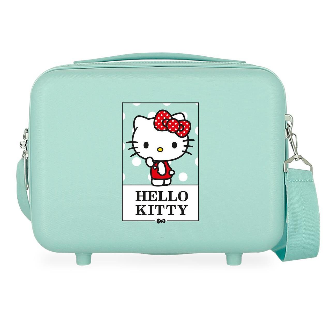 Neceser Abs Sanrio Hello kitty bow of hello kitty turquesa 21x29x15cm