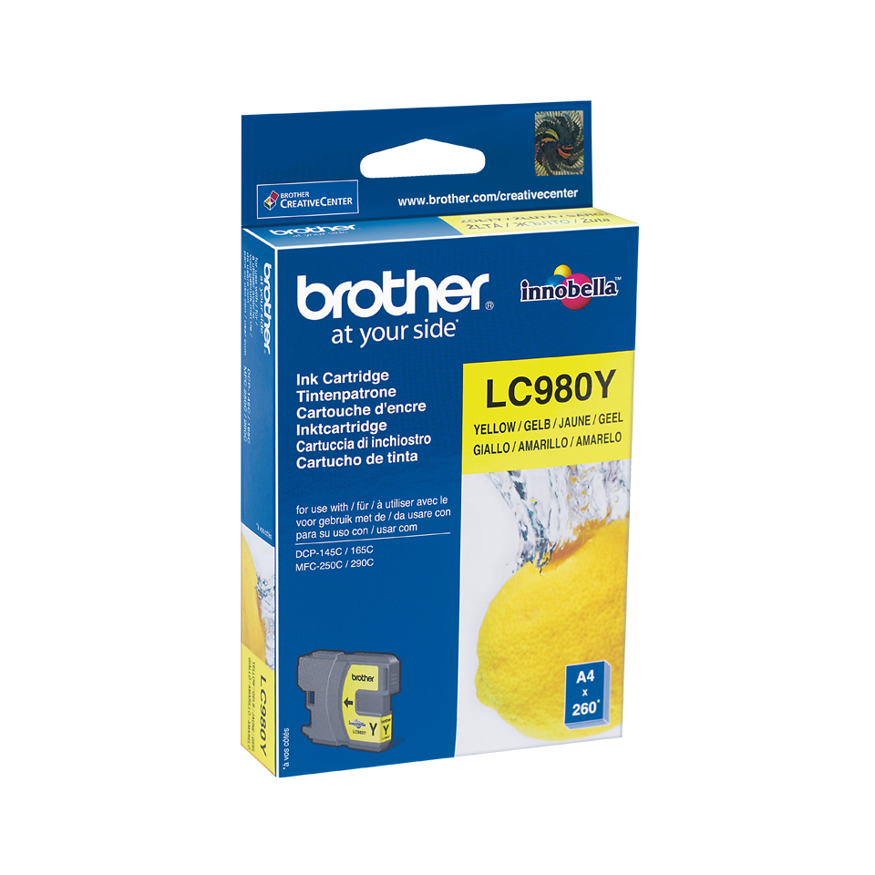 Brother LC-980Y Amarillo LC980Y